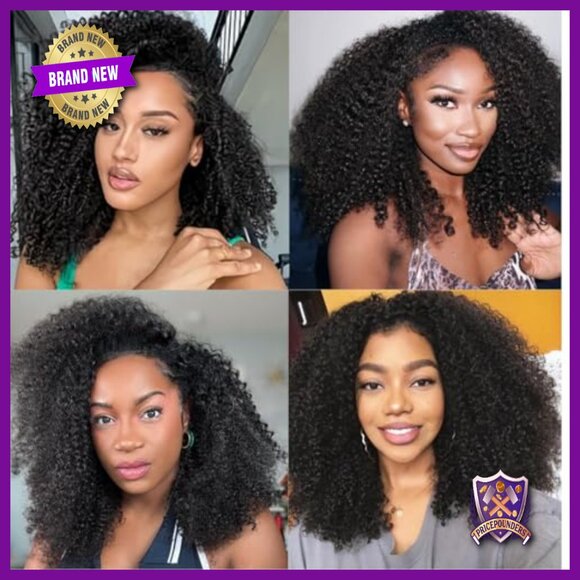 16 Inch Afro Kinky Curly Human Hair Bundles 3 Pack Virgin Unprocessed